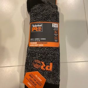 Men’s Timberland PRO Premium Heavyweight Work Boot Socks (2 Pack)